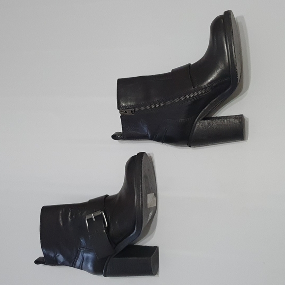 Allsaints Sable Black Meera Ankle Boots - Picture 6 of 13